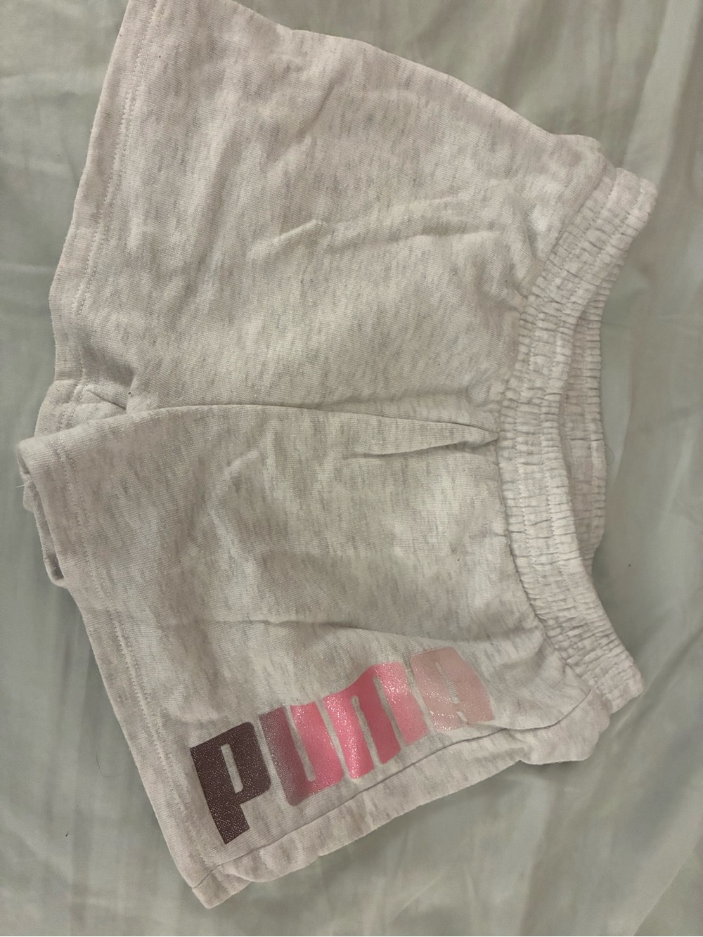 Puma Pale Pink Logo Sweatshorts
